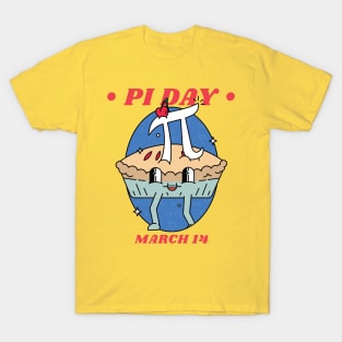 Pi Day Cute Cartoon Pie March 14 T-Shirt